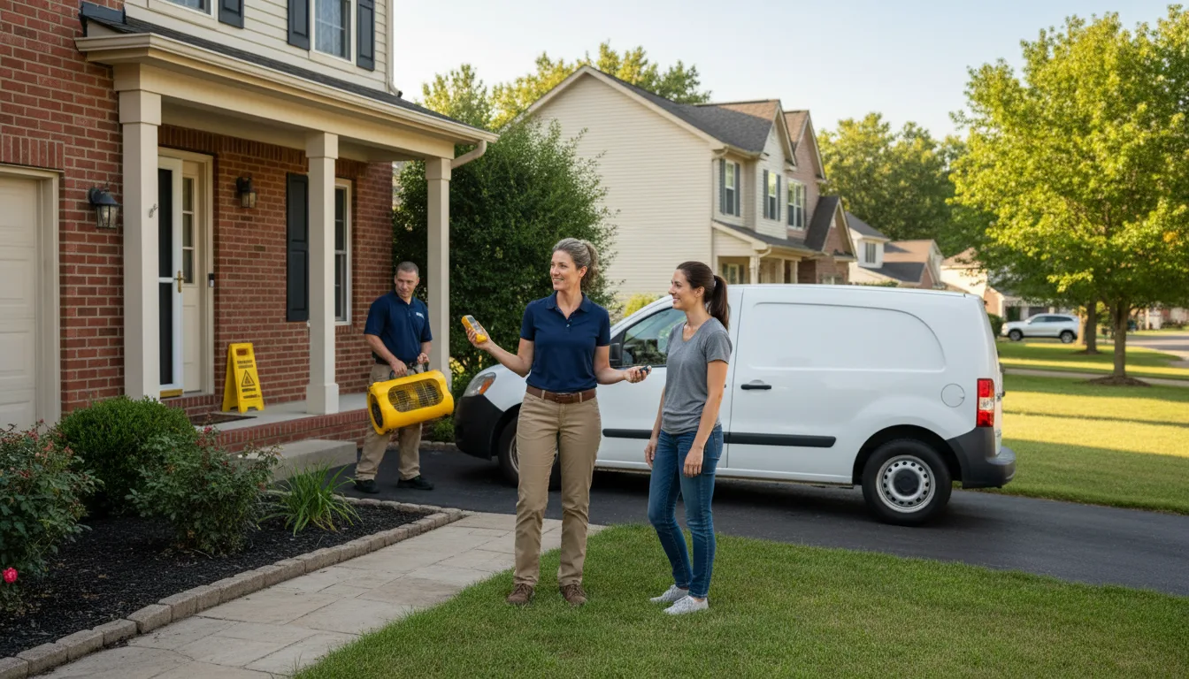 Residential water damage restoration in Ariton, AL